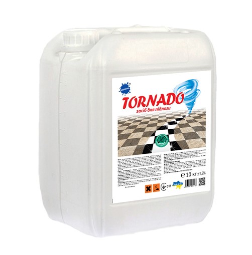 Засіб для прибирання підлоги ВОДОСТЕК "TORNADO", 10 кг пластикова тара